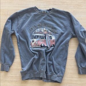 Santa Rosa Beach Graphic Men's Sweater - Gray